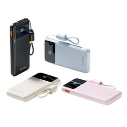 Vention 10000mAh Power Bank with Built-in Cable 22.5W
