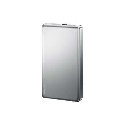 Remax CX09 Magnetic Powerbank 10000mAh portable aluminum alloy design, ideal for corporate gift.