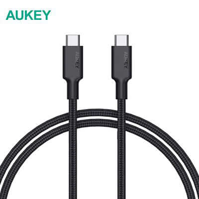Aukey CB-CD21 100W Gen2 E-Marker PD USB 3.1 USB C to C Cable 1.2M Corporate Gifts Singapore