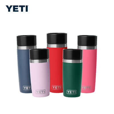 Yeti Rambler® Travel Water Bottle with Commuter Cap in various colors for hydration on the go.