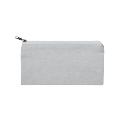 Natural Cotton Pouch in a minimalist gray design, perfect as a corporate gift or for everyday use.