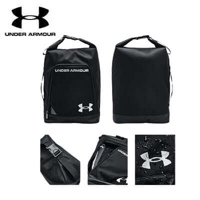 Under Armour Contain Shoe Bag featuring durable, water-resistant design, suitable for athletes and travelers.