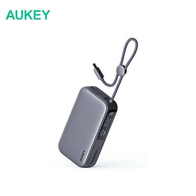 Aukey PB-Y47 10000mAh Powerbank with Built-in USB-C Cable Corporate Gifts Singapore