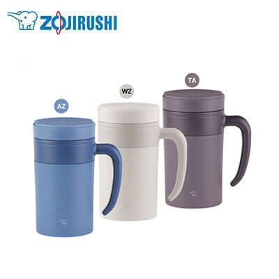 ZOJIRUSHI SE-KAE48 0.48L Vacuum Tumbler in three colors for tea enthusiasts, ideal as a Corporate Gift.