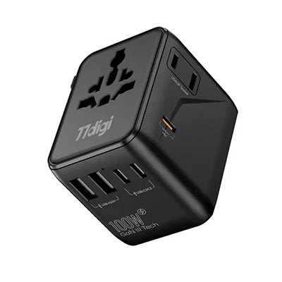 77digi 100W 3 Type-C + 2 USB Travel Adapter WWA100