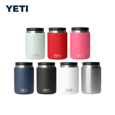 Yeti Rambler® 24 oz Insulated Food Jar in various colors for outdoor meals and corporate gifts.