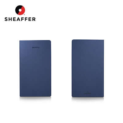 Sheaffer Quikfill 90 GSM Ruled Notebook in blue, ideal for corporate gifts and creative writing.