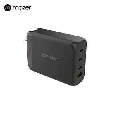 Mazer GaNPrestige 120W GaN Wall Charger with Travel Pins (4 Ports) Corporate Gifts Singapore