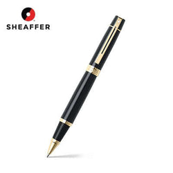 Sheaffer® 300 Glossy Black with Gold Trims Rollerball Pen - a sophisticated choice for corporate gifts in Singapore.