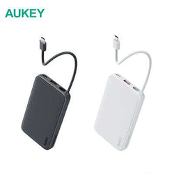 Aukey PB-Y53 Spark Sling 10000mAh Lite Slim PB Built-in USB-C Cable Corporate Gifts Singapore