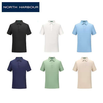 North Harbour 98990 Noble Premium Polo Shirt in various colors, ideal for corporate gifts and stylish comfort.