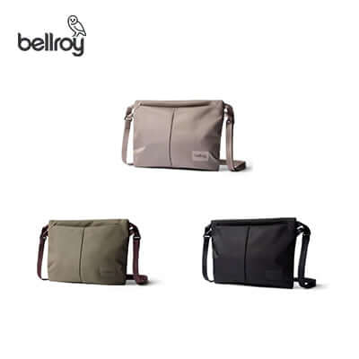 Bellroy Laneway Sacoche Crossbody Bag in three colors, perfect as a Corporate Gift and for everyday use.