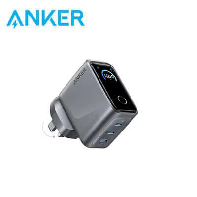 Anker 160W Fast Charging 3-Port USB C GaNPrime Charger A2687 sleek design and efficient power for modern tech.