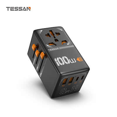 TESSAN 100W Fast Charging Adaptor with 2 USB C & 2 USB Charging Ports Corporate Gifts Singapore