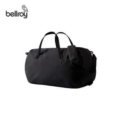 Bellroy Venture Duffel 55L in black, ideal for travel and as a corporate gift.