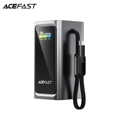 Acefast M33 Power Bank 20000mAh PD 100W Fast Charging with Built-In Cable CCC Certified