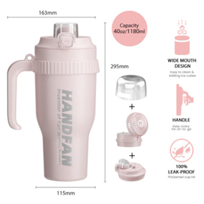 1.18L Stainless Steel Flask with Fan