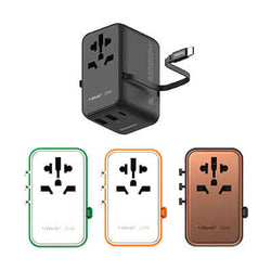 Momax 1-World+ 3-Port Travel Charger Built-In USB-C Cable 25W Corporate Gifts Singapore