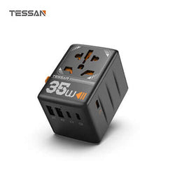 TESSAN 35W Travel Adaptor with 3 USB C & 2 USB Charging Ports Corporate Gifts Singapore