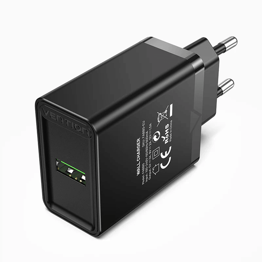 Vention 18W Single Port USB Wall Charger