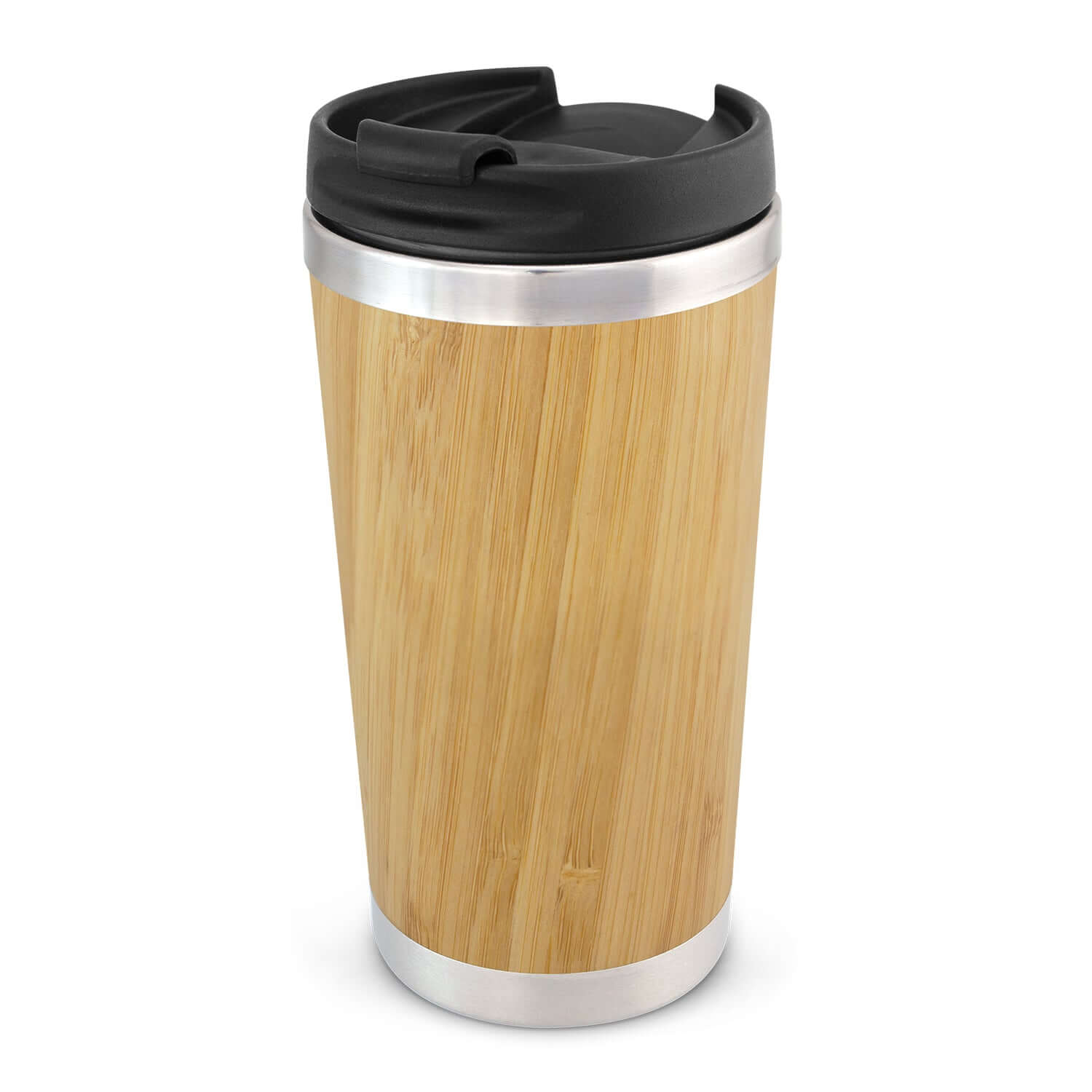 Bamboo Double Wall Cup with bamboo outer wall and stainless steel inner wall, ideal for corporate gift.