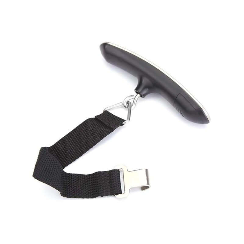 Luggage Scale | Digital accessory with ergonomic handle and strap for easy lifting and weighing of luggage.