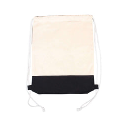 2 Tone Cotton Drawstring Backpack Corporate Gifts Singapore