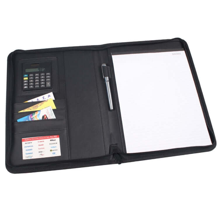 PU Seminar Folder with Calculator & Writing Pad Corporate Gifts Singapore