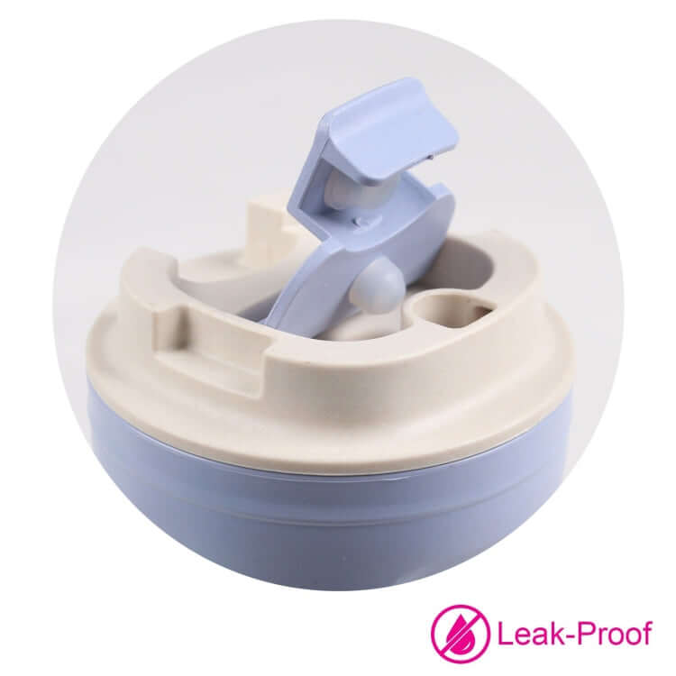 Eco-Friendly Bamboo Fiber Coffee Mug lid with leak-proof design for secure beverage enjoyment.