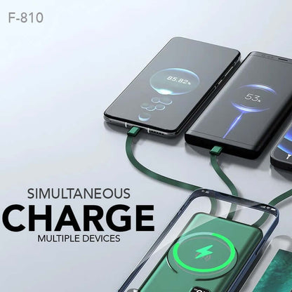 Wireless Powerbank with 4 Built-in Cables Corporate Gifts Singapore