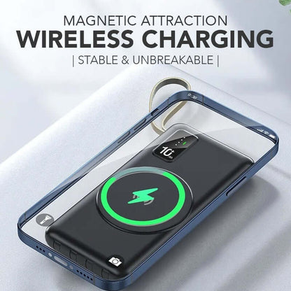 Wireless Powerbank with 4 Built-in Cables Corporate Gifts Singapore