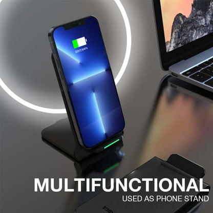 15W Dual Coil Foldable Wireless Charger Corporate Gifts Singapore