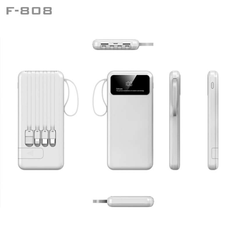10000mAh Powerbank with 4 Detachable Built-in Cables & Mobile Stand Corporate Gifts Singapore