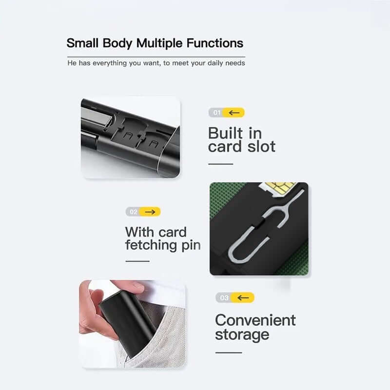 3A Fast Charge USB Cable with SIM Card Storage Stick Corporate Gifts Singapore