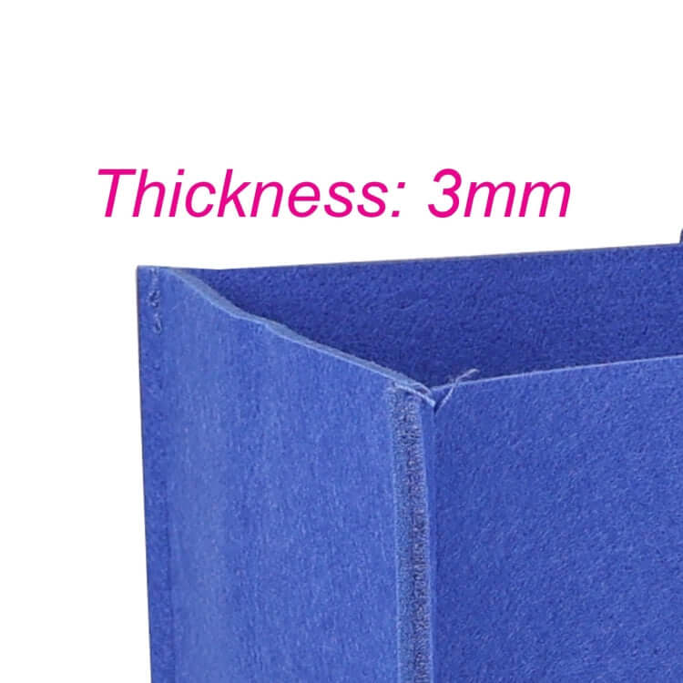 Felt Shopping Bag in blue color showcasing a thickness of 3mm, ideal for stylish and durable shopping.
