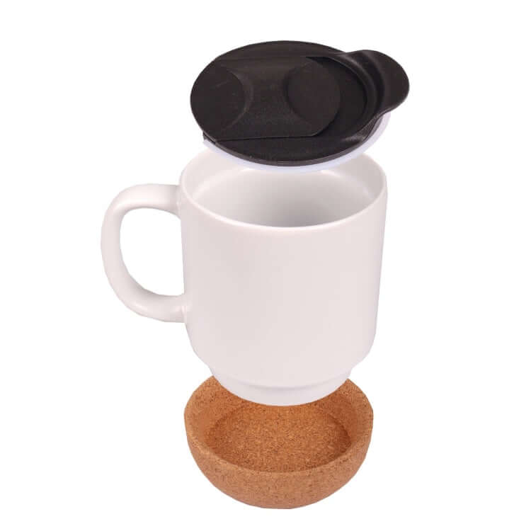 330ml Cork Base Ceramic Mug Corporate Gifts Singapore