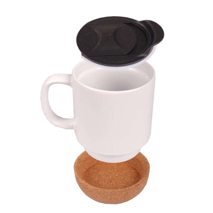 330ml Cork Base Ceramic Mug Corporate Gifts Singapore