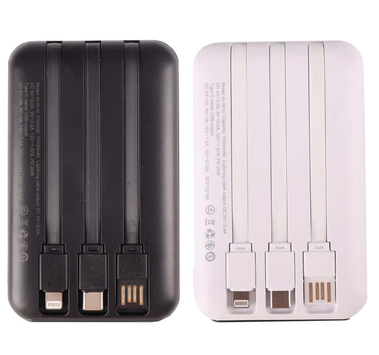 Fast Charging Wireless Powerbank With Built-In 3 Cables Corporate Gifts Singapore