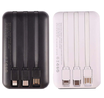 Fast Charging Wireless Powerbank With Built-In 3 Cables Corporate Gifts Singapore