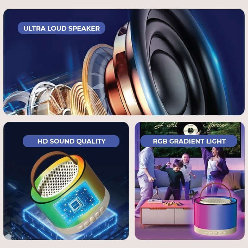 Portable Karaoke Bluetooth Speaker + Microphone Corporate Gifts Singapore