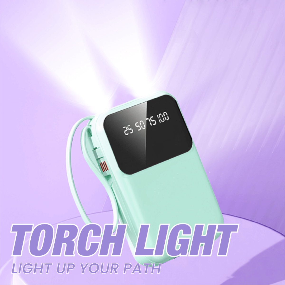 Mini Powerbank 10000mAh with 4 Built-in Cable Corporate Gifts Singapore