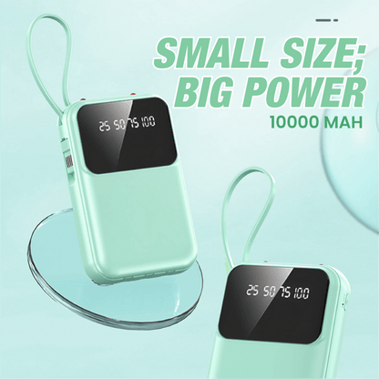 Mini Powerbank 10000mAh with 4 Built-in Cable Corporate Gifts Singapore