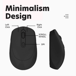 Dual Mode Wireless Mouse with Rechargeable Battery Corporate Gifts Singapore