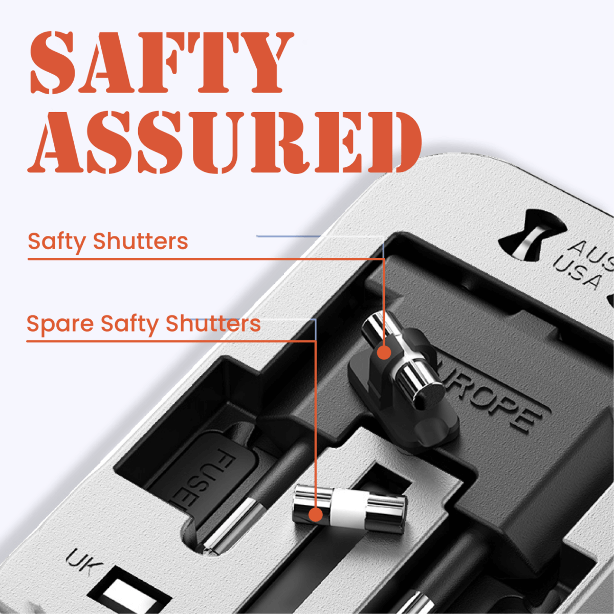 World Travel Adaptor With PD20W Quick Charge Corporate Gifts Singapore