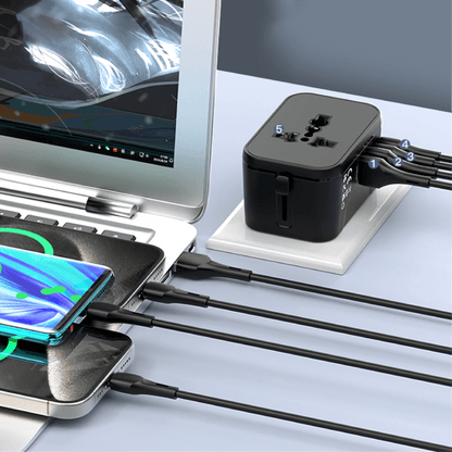 World Travel Adaptor With 3.4A Fast Charge Corporate Gifts Singapore