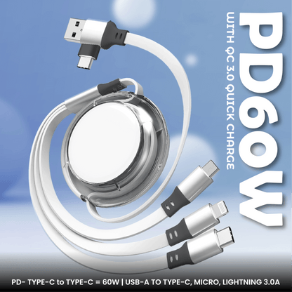 3 IN 2 Quick Charge Cable With Data Transfer Corporate Gifts Singapore