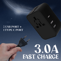 Travel Adaptor With 3.0A Fast Charge Corporate Gifts Singapore