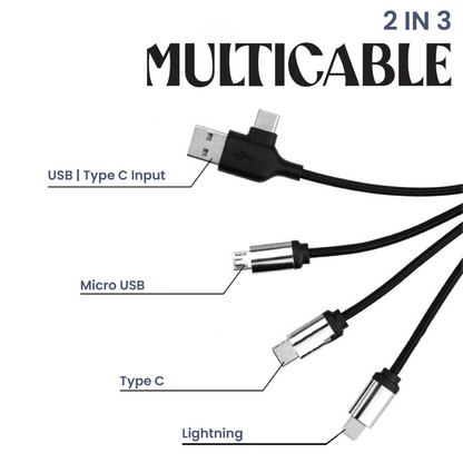 3 in 2 Fast Charging Cable (Round) Corporate Gifts Singapore