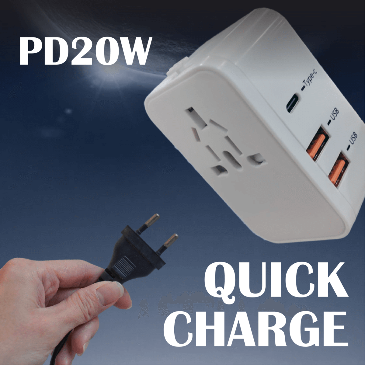 Travel Adaptor With PD20W Quick Charge Corporate Gifts Singapore