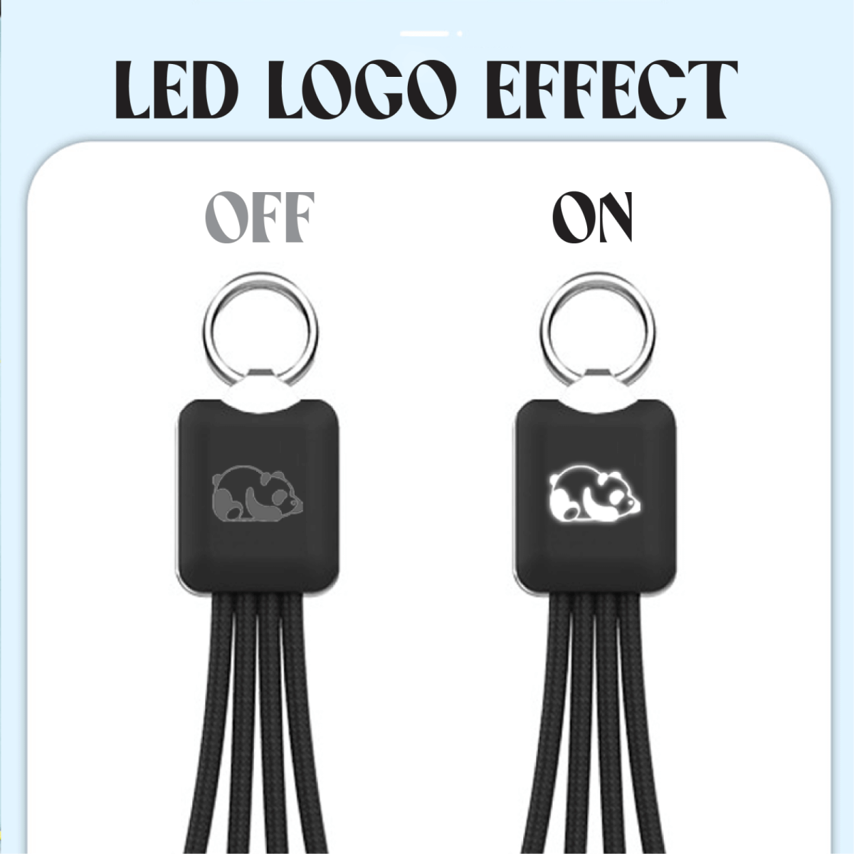 3 in 2 Fast Charging Cable (Rectangular) Corporate Gifts Singapore